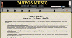 Desktop Screenshot of mayosmusic.com