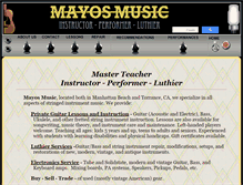 Tablet Screenshot of mayosmusic.com